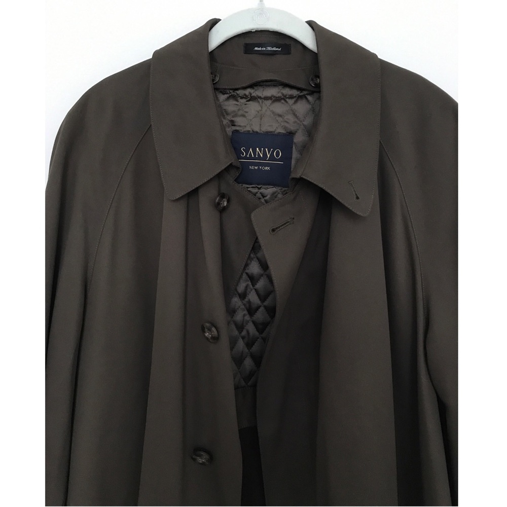 SANYO Men’s Trench Coat - Picture 2 of 4